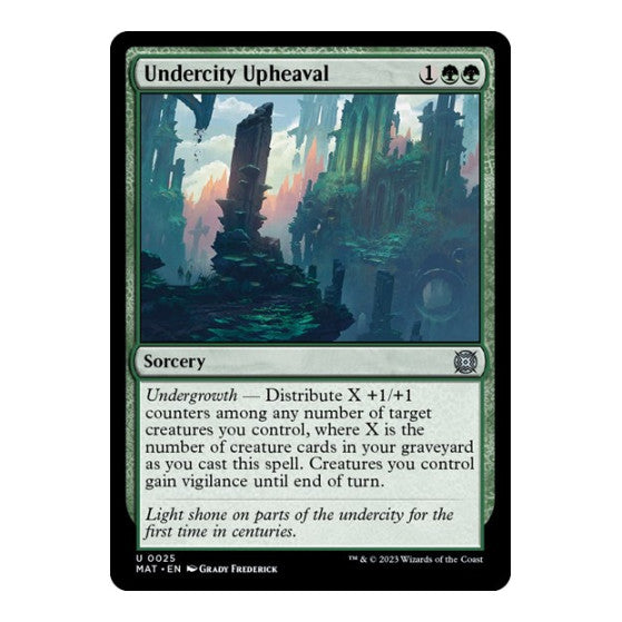 Undercity Upheaval (MAT) #25 Uncommon (Lightly Played) March of the Machine: The Aftermath Magic: The Gathering: 2023