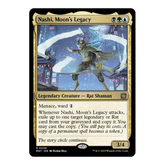 Nashi Moons Legacy (MAT) #39 Rare (Near Mint) March of the Machine: The Aftermath Magic: The Gathering: 2023