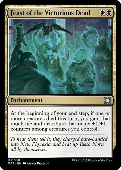 Feast of the Victorious Dead (MAT) #30 Uncommon (Lightly Played) March of the Machine: The Aftermath Magic: The Gathering: 2023