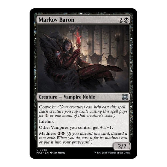 Markov Baron (MAT) #14 Uncommon March of the Machine: The Aftermath Magic: The Gathering: 2023