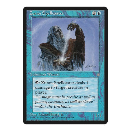 Zuran Spellcaster (ICE) #112 Common (Moderately Played) Ice Age Magic: The Gathering: 1995