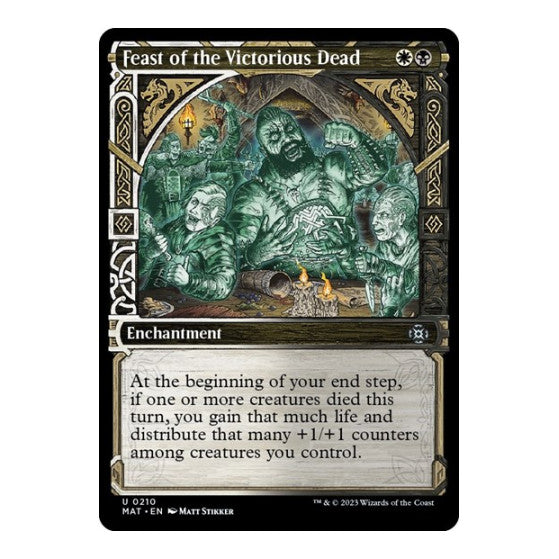 Feast of the Victorious Dead Halo Foil (MAT) #210 Uncommon (Foil Lightly Played) March of the Machine: The Aftermath Magic: The Gathering: 2023
