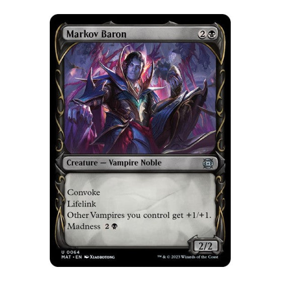 Markov Baron Showcase (MAT) #64 Uncommon (Lightly Played) March of the Machine: The Aftermath Magic: The Gathering: 2023
