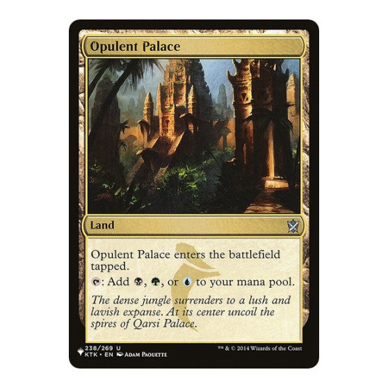 Opulent Palace (KTK) (LIST) #238 Uncommon (Lightly Played) The List Reprints Magic: The Gathering: 2026