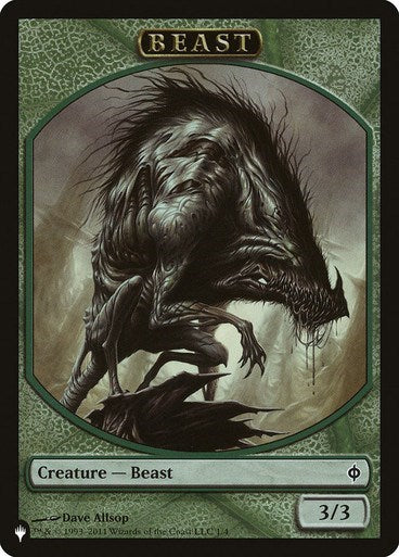 Beast // Emblem - Liliana, Defiant Necromancer Double-Sided Token (LIST) #1 // 13 Token (Moderately Played) The List Reprints Magic: The Gathering: 2026