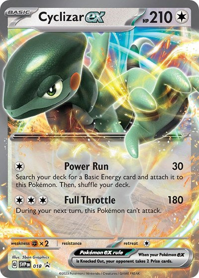 Cyclizar ex 018 (SVP) #018 Promo (Holofoil Near Mint) SV: Scarlet & Violet Promo Cards Pokemon: 2023