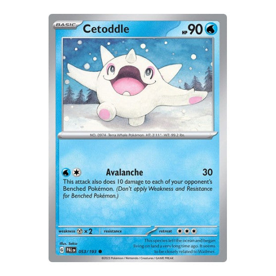 Cetoddle 053 193 (PAL) #053/193 Common (Near Mint) SV02: Paldea Evolved Pokemon: 2023