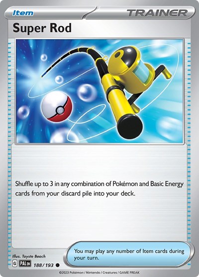 Super Rod 188 193 (PAL) #188/193 Common (Near Mint) SV02: Paldea Evolved Pokemon: 2023