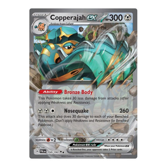 Copperajah ex (PAL) #150/193 Double Rare (Holofoil Near Mint) SV02: Paldea Evolved Pokemon: 2023