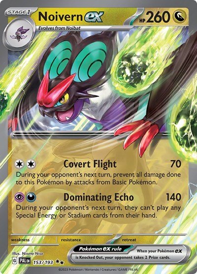 Noivern ex (PAL) #153/193 Double Rare (Holofoil Near Mint) SV02: Paldea Evolved Pokemon: 2023