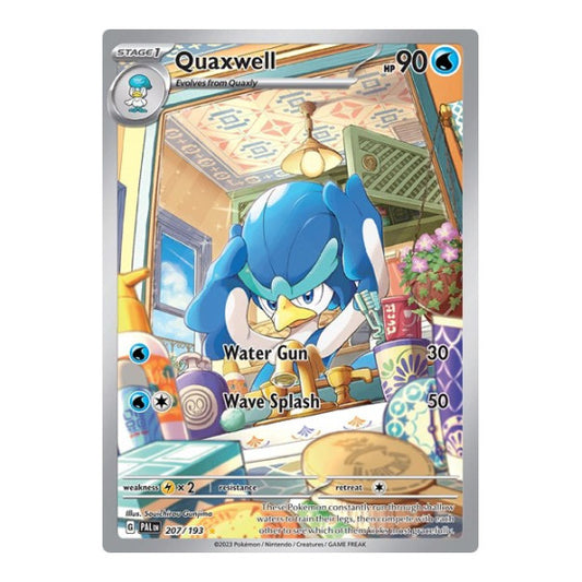 Quaxwell - 207/193 (PAL) #207/193 Illustration Rare (Holofoil Near Mint) SV02: Paldea Evolved Pokemon: 2023
