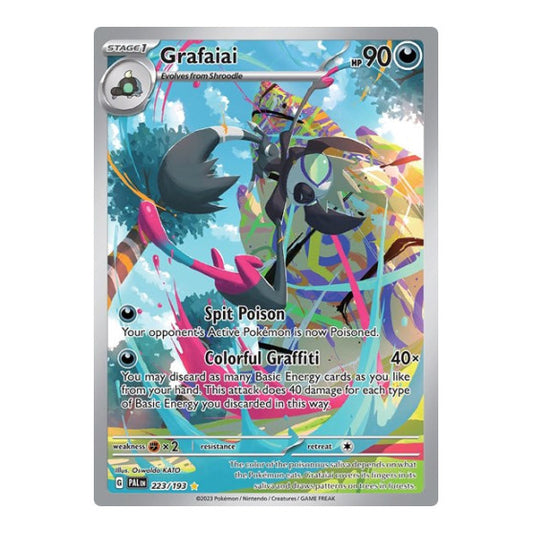 Grafaiai - 223/193 (PAL) #223/193 Illustration Rare (Holofoil Near Mint) SV02: Paldea Evolved Pokemon: 2023