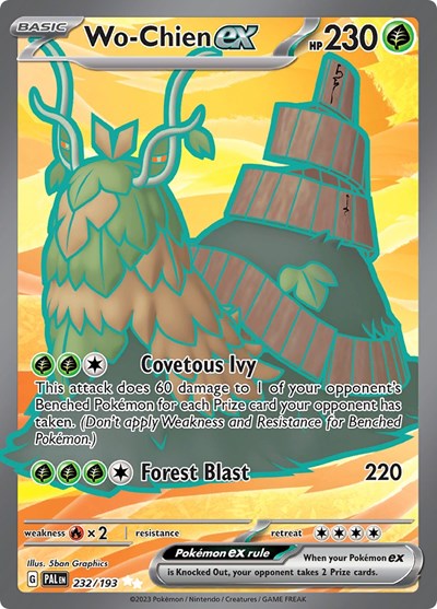 Wo Chien ex 232 193 (PAL) #232/193 Ultra Rare (Holofoil Near Mint) SV02: Paldea Evolved Pokemon: 2023