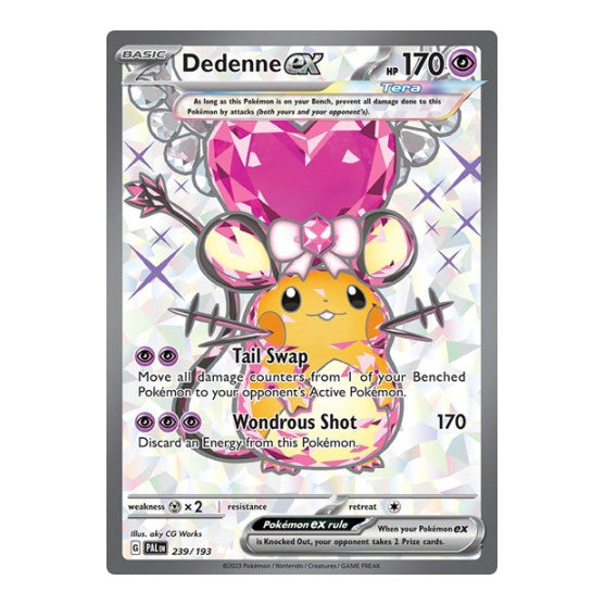 Dedenne ex 239 193 (PAL) #239/193 Ultra Rare (Holofoil Lightly Played) SV02: Paldea Evolved Pokemon: 2023