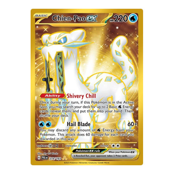 Chien Pao ex 274 193 (PAL) #274/193 Hyper Rare (Holofoil Near Mint) SV02: Paldea Evolved Pokemon: 2023