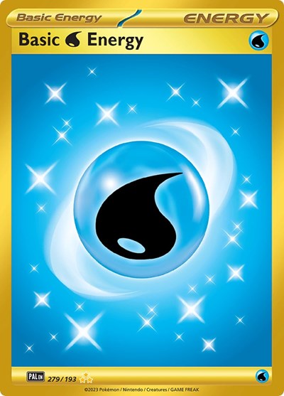 Basic Water Energy 279 193 (PAL) #279/193 Hyper Rare (Holofoil Near Mint) SV02: Paldea Evolved Pokemon: 2023