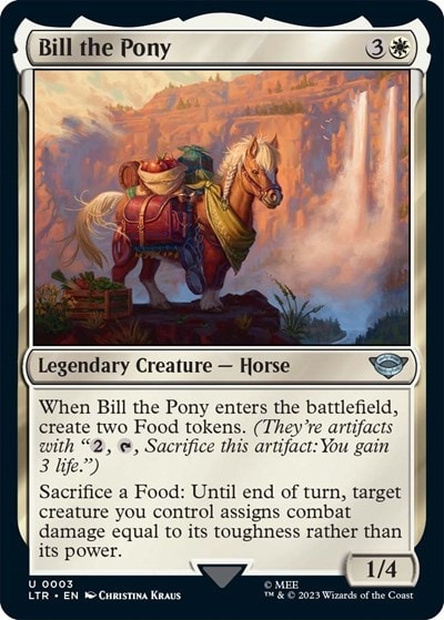 Bill the Pony (LTR) #3 Uncommon (Lightly Played) Universes Beyond: The Lord of the Rings: Tales of Middle-earth Magic: The Gathering: 2023
