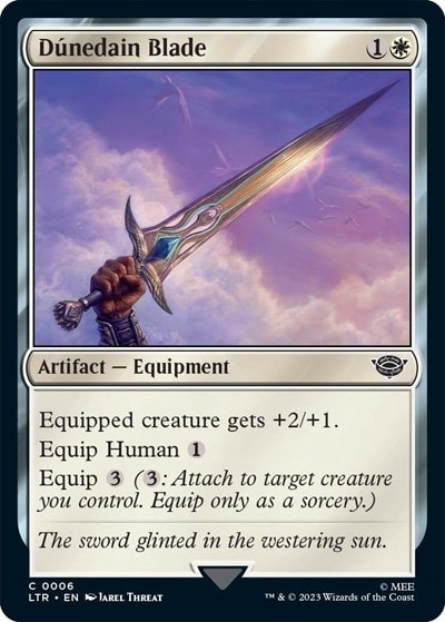 Dunedain Blade (LTR) #6 Common (Lightly Played) Universes Beyond: The Lord of the Rings: Tales of Middle-earth Magic: The Gathering: 2023