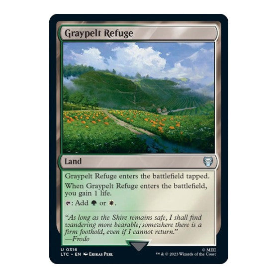 Graypelt Refuge (LTC) #316 Uncommon (Lightly Played) Commander: The Lord of the Rings: Tales of Middle-earth Magic: The Gathering: 2023