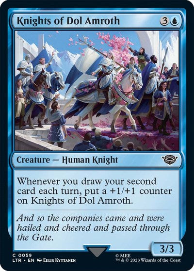 Knights of Dol Amroth (LTR) #59 Common (Foil Lightly Played) Universes Beyond: The Lord of the Rings: Tales of Middle-earth Magic: The Gathering: 2023