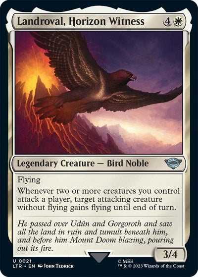 Landroval Horizon Witness (LTR) #21 Uncommon (Lightly Played) Universes Beyond: The Lord of the Rings: Tales of Middle-earth Magic: The Gathering: 2023