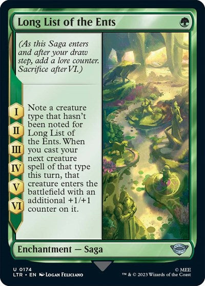 Long List of the Ents (LTR) #174 Uncommon (Lightly Played) Universes Beyond: The Lord of the Rings: Tales of Middle-earth Magic: The Gathering: 2023