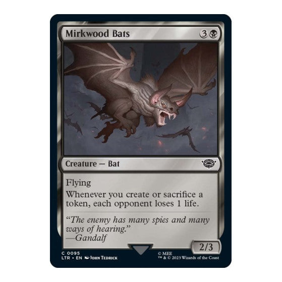 Mirkwood Bats (LTR) #95 Common (Lightly Played) Universes Beyond: The Lord of the Rings: Tales of Middle-earth Magic: The Gathering: 2023