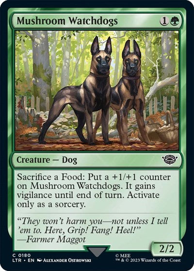 Mushroom Watchdogs (LTR) #180 Common (Lightly Played) Universes Beyond: The Lord of the Rings: Tales of Middle-earth Magic: The Gathering: 2023