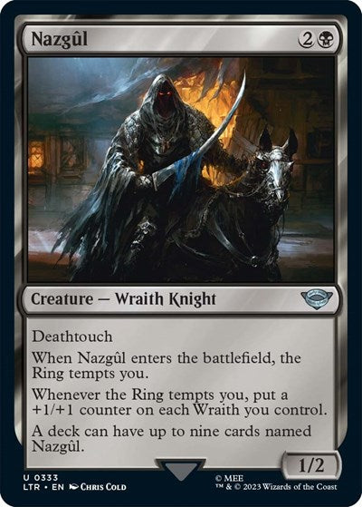 Nazgul 0333 (LTR) #333 Uncommon (Near Mint) Universes Beyond: The Lord of the Rings: Tales of Middle-earth Magic: The Gathering: 2023