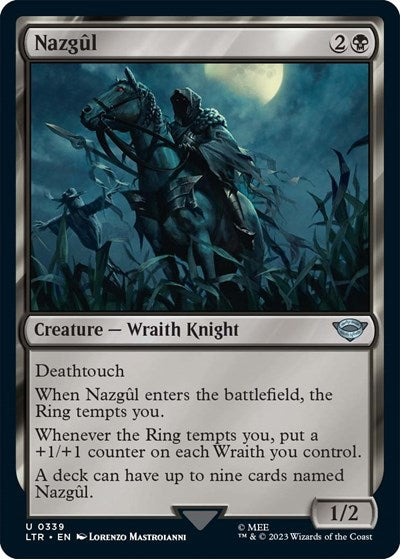 Nazgul 0339 (LTR) #339 Uncommon (Near Mint) Universes Beyond: The Lord of the Rings: Tales of Middle-earth Magic: 2023