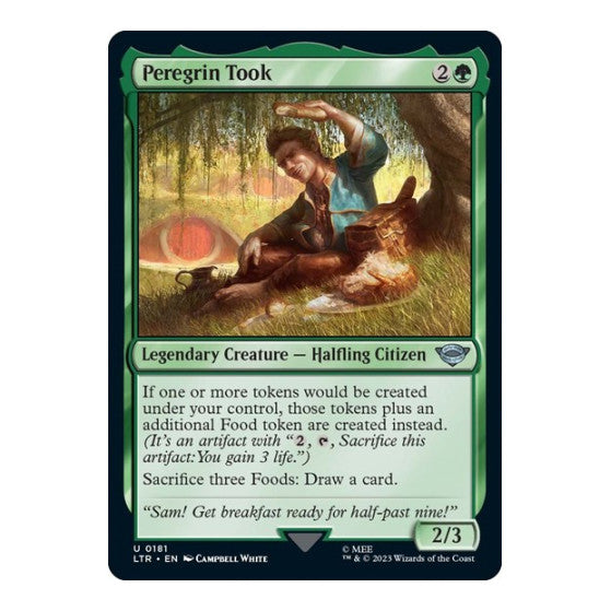 Peregrin Took (LTR) #181 Uncommon (Lightly Played) Universes Beyond: The Lord of the Rings: Tales of Middle-earth Magic: The Gathering: 2023