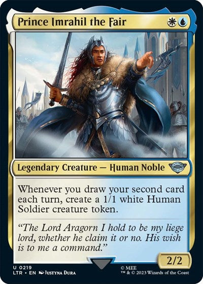 Prince Imrahil the Fair (LTR) #219 Uncommon (Lightly Played) Universes Beyond: The Lord of the Rings: Tales of Middle-earth Magic: The Gathering: 2023
