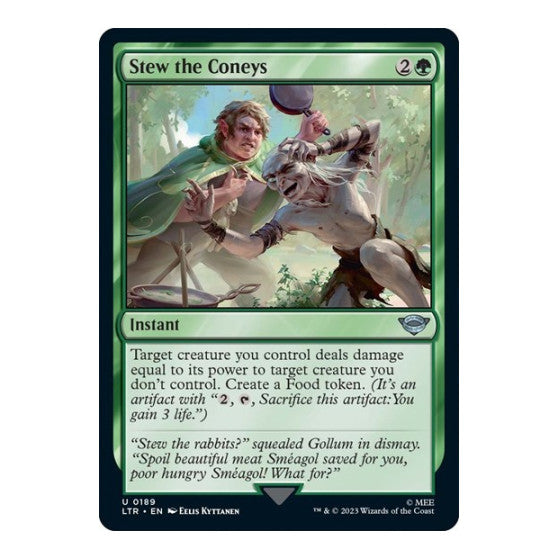 Stew the Coneys (LTR) #189 Uncommon Universes Beyond: The Lord of the Rings: Tales of Middle-earth Magic: The Gathering: 2023