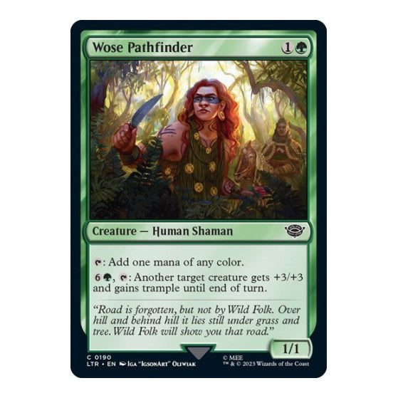 Wose Pathfinder (LTR) #190 Common (Lightly Played) Universes Beyond: The Lord of the Rings: Tales of Middle-earth Magic: The Gathering: 2023