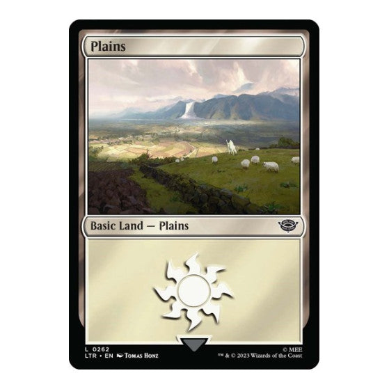 Plains 0262 (LTR) #262 Land (Foil Lightly Played) Universes Beyond: The Lord of the Rings: Tales of Middle-earth Magic: The Gathering: 2023