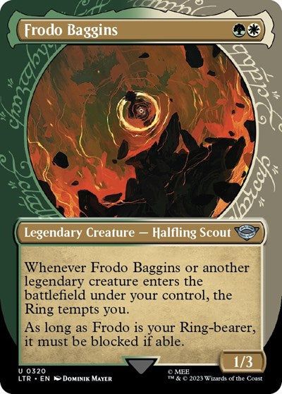 Frodo Baggins Showcase (LTR) #320 Uncommon (Lightly Played) Universes Beyond: The Lord of the Rings: Tales of Middle-earth Magic: 2023