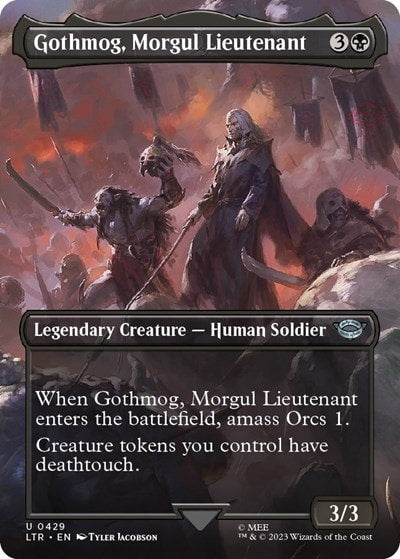 Gothmog Morgul Lieutenant Borderless (LTR) #429 Uncommon (Lightly Played) Universes Beyond: The Lord of the Rings: Tales of Middle-earth Magic: The Gathering: 2023