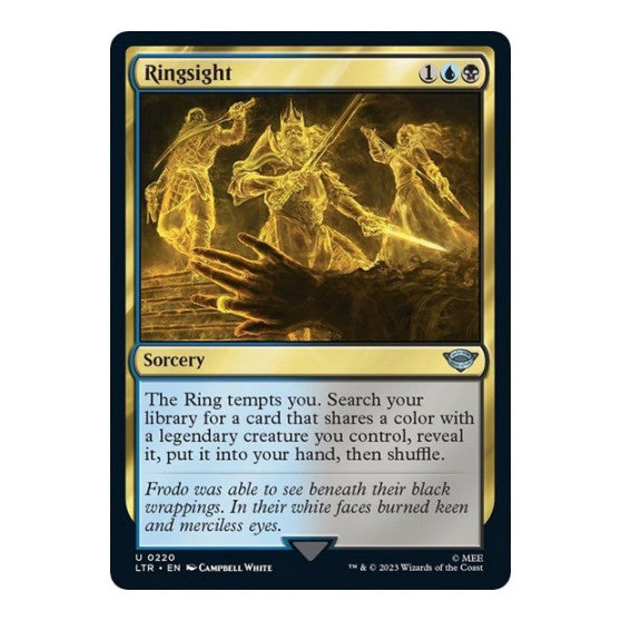 Ringsight (LTR) #220 Uncommon (Lightly Played) Universes Beyond: The Lord of the Rings: Tales of Middle-earth Magic: The Gathering: 2023