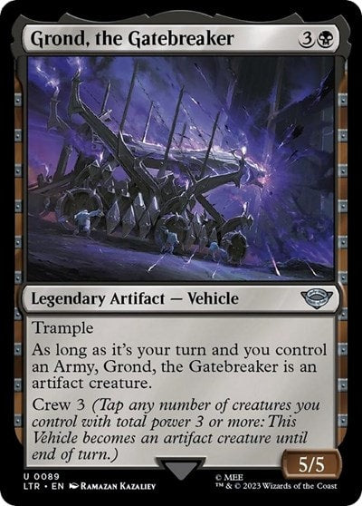 Grond the Gatebreaker (LTR) #89 Uncommon (Lightly Played) Universes Beyond: The Lord of the Rings: Tales of Middle-earth Magic: The Gathering: 2023
