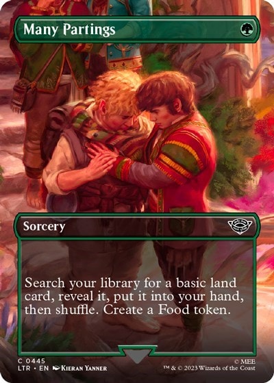Many Partings Borderless (LTR) #445 Common (Lightly Played) Universes Beyond: The Lord of the Rings: Tales of Middle-earth Magic: The Gathering: 2023