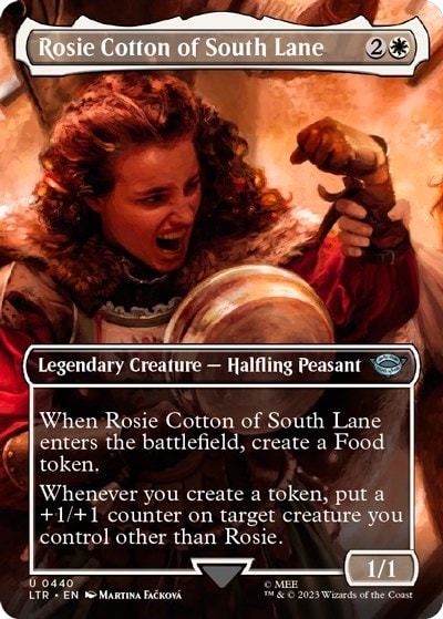 Rosie Cotton of South Lane Borderless (LTR) #440 Uncommon (Lightly Played) Universes Beyond: The Lord of the Rings: Tales of Middle-earth Magic: The Gathering: 2023