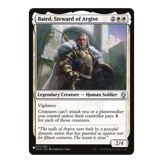 Baird, Steward of Argive (LIST) #004/269 Uncommon (Lightly Played) The List Reprints Magic: The Gathering: 2026