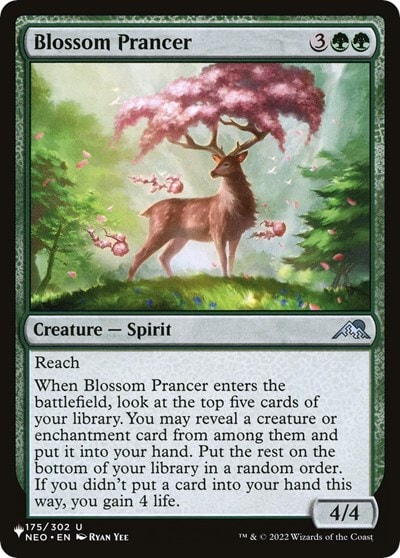 Blossom Prancer (LIST) #175/302 Uncommon (Lightly Played) The List Reprints Magic: The Gathering: 2026