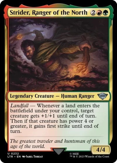 Strider Ranger of the North (LTR) #232 Uncommon (Lightly Played) Universes Beyond: The Lord of the Rings: Tales of Middle-earth Magic: The Gathering: 2023