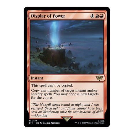 Display of Power (LTR) #119 Rare (Lightly Played) Universes Beyond: The Lord of the Rings: Tales of Middle-earth Magic: The Gathering: 2023