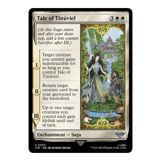 Tale of Tinuviel (LTR) #34 Uncommon Universes Beyond: The Lord of the Rings: Tales of Middle-earth Magic: The Gathering: 2023