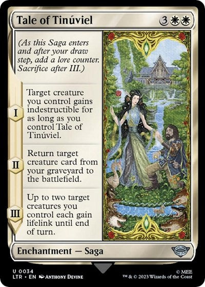 Tale of Tinuviel (LTR) #34 Uncommon (Lightly Played) Universes Beyond: The Lord of the Rings: Tales of Middle-earth Magic: The Gathering: 2023