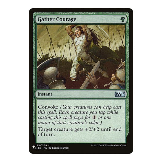 Gather Courage (LIST) #175/269 Uncommon (Lightly Played) The List Reprints Magic: The Gathering: 2026