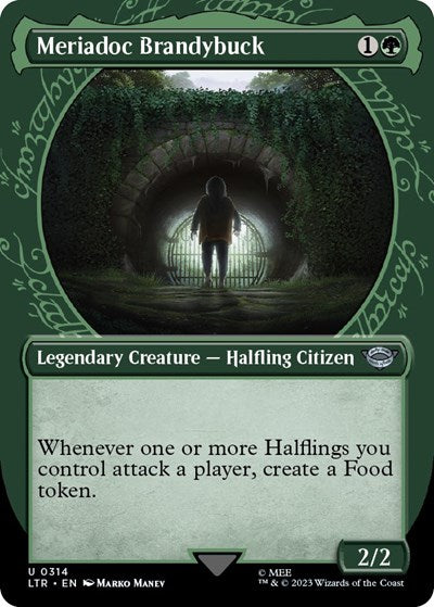 Meriadoc Brandybuck Showcase (LTR) #314 Uncommon (Lightly Played) Universes Beyond: The Lord of the Rings: Tales of Middle-earth Magic: The Gathering: 2023