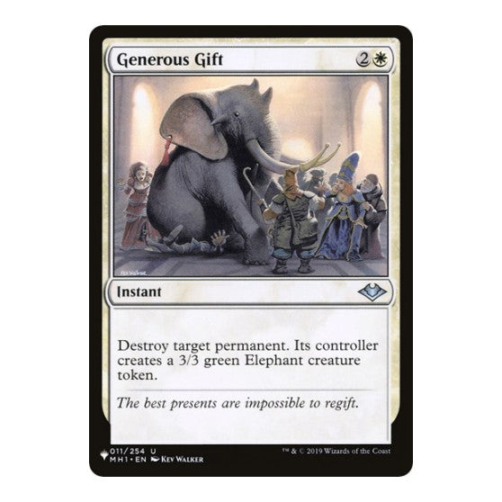 Generous Gift (LIST) #011/254 Uncommon (Lightly Played) The List Reprints Magic: The Gathering: 2026